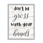 " Don't Be Gross Bathroom Family Home Word Design " by Daphne Polselli - Image 2