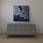 " Ebony Bubbles Woman Bathroom African American " - Image 4