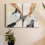 " Efflux I " 2 - Pieces Painting Print - Image 2
