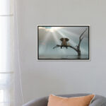 " Elephant And Dog Are Sitting On A Tree Fleeing A Flood " by Mike Kiev - Image 3