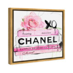 " Fashion And Glam Dripping Roses And Fashion Books, Glam Pink " by Oliver Gal - Image 2