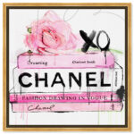 " Fashion And Glam Dripping Roses And Fashion Books, Glam Pink " by Oliver Gal - Image 3