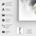 " Fashion And Glam Eyes And Rhinestones Golden, Glam Gray " - Image 4