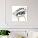 " Fashion And Glam Eyes And Rhinestones Golden, Glam Gray " - Image 8