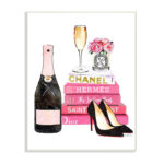 " Fashion On Book Champagne Heels And Flowers " by Amanda Greenwood
