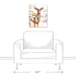" Fawn Wearing A Green Scarf " - Image 3