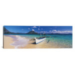 " Fishing Boat Moored On The Beach, Palawan, Philippines " by Panoramic Images - Image 4
