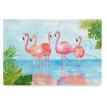 " Flamingos And Leaves " by Marietta Cohen Art And Design - Image 7
