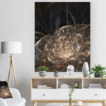 " Fractal Flower With Golden Rays " - Image 2