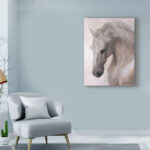 " Free Spirit White Horse " by Lee Mitchelson - Image 4