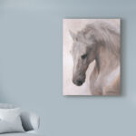 " Free Spirit White Horse " by Lee Mitchelson - Image 2