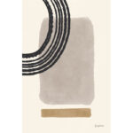 " Geo Abstract III Neutral Pink " by Becky Thorns