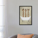 " Giraffes In Bathtub " by Coco De Paris