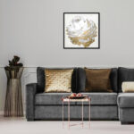 " Gold And Light Floral White " by Oliver Gal - Image 7