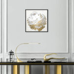 " Gold And Light Floral White " by Oliver Gal - Image 8