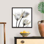 " Gold Embellished Tulips 2 " by Albert Koetsier Painting Print