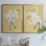 " Heron Plumage V " 2 - Pieces Painting Print - Image 5