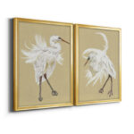 " Heron Plumage V " 2 - Pieces Painting Print - Image 6