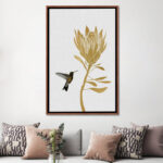 " Hummingbird & Flower II " by Orara Studio