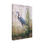 " In The Reeds Blue Heron " by Jean Plout