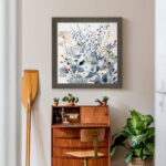 " Indigo & Ochre I - Premium Framed Canvas - Ready To Hang " - Image 3