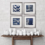 " Indigo Batik " 4 - Pieces