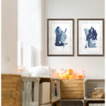 " Indigo Collide I " by Melissa Wang 2 - Pieces - Image 2