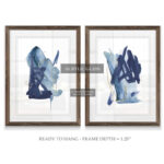 " Indigo Collide I " by Melissa Wang 2 - Pieces - Image 3