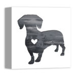 " Ink Silhouette Dachshund "
