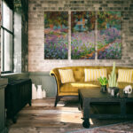 "Irises in Garden" Multi-Piece Painting Print by Claude Monet - Image 2