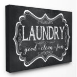 " Laundry Good Clean Fun Chalk Look " by Susan Newberry Designs