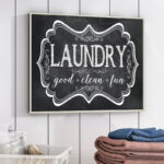 " Laundry Good Clean Fun Chalk Look " by Susan Newberry Designs - Image 2
