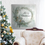 " Merry Christmas Pine Wreath " - Image 5