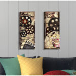 " Movie Night! Classic Old-Fashioned Cinema Enjoy The Show And Movie Time " by Tre Sorelle Studios 2 - Pieces