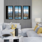 " New York City Window " 3 - Pieces - Image 3