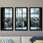 " New York Window " 3 - Pieces - Image 4