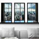 " New York Window " 3 - Pieces