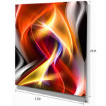 " Ornament Gray - Abstract Canvas Wall Art Print 4 Piece Set " - Image 5