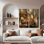 " Oversized Abstract " by Tristan Scott 2 - Pieces - Image 6