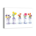 " Painted Flowers In Glass Jars " Painting Print - Image 2