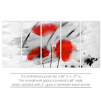 " Painted Petals III " by Tristan Scott 5 - Pieces - Image 6