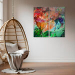 " Painted Petals LXI " by Tristan Scott 2 - Pieces - Image 5