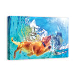 " Painted Underwater Dog " - Image 2