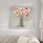 " Pale Rustic Bouquet I " by Victoria Borges Painting Print