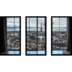 " Paris Rooftops 8 Window " 3 - Pieces - Image 2