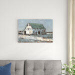 " Plein Air Barn II " by Ethan Harper Painting Print - Image 2