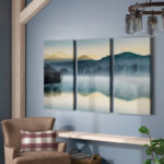 " Quiet Morning " 3 - Pieces Painting Print