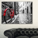 " Retro Vintage Red Bike "