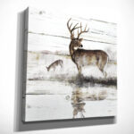 " Rustic Misty Deer "