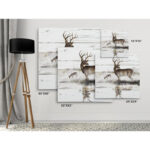 " Rustic Misty Deer " - Image 3